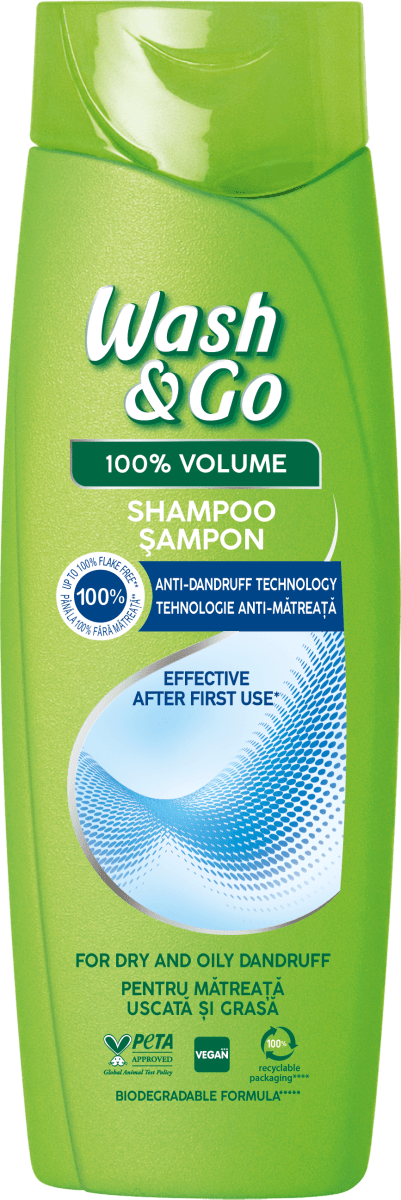 Wash&Go Шампоан против пърхот, 360 ml | dm България