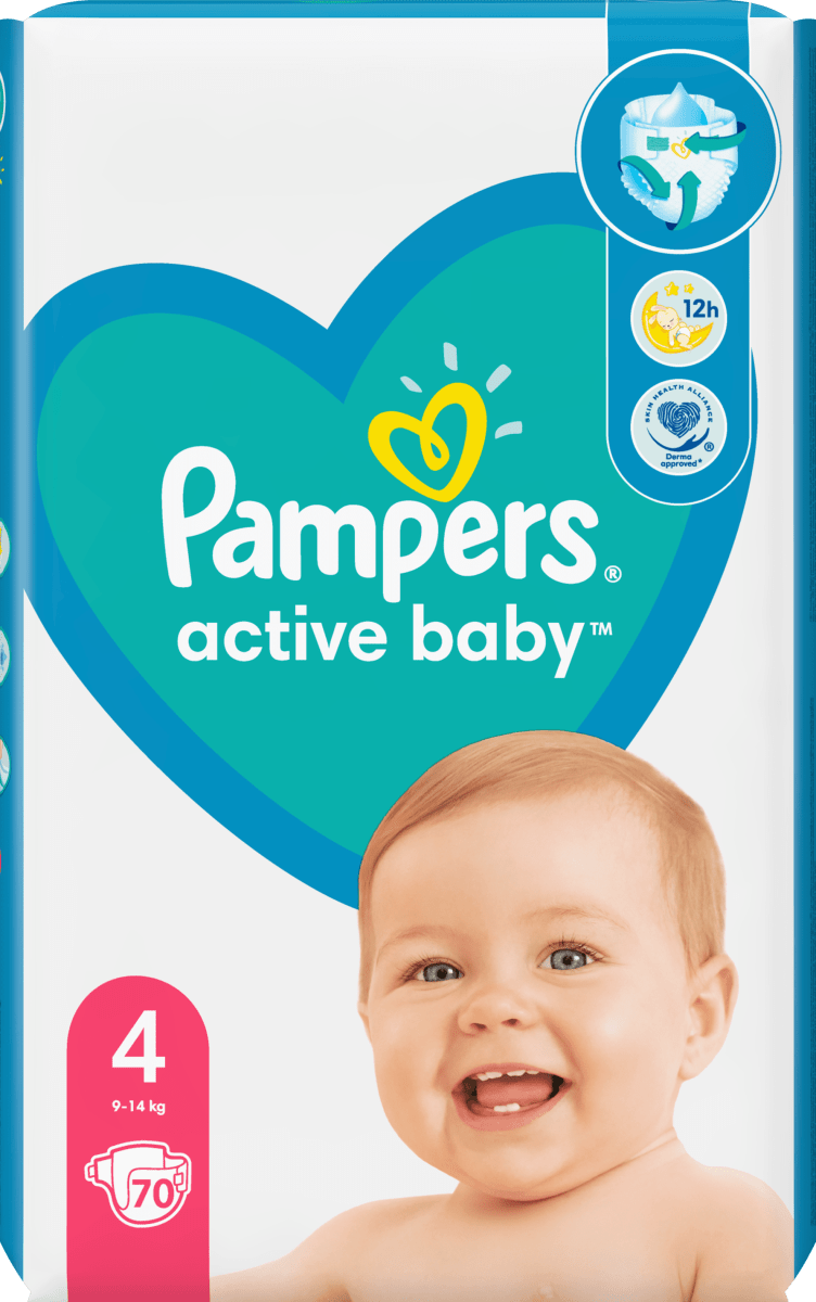 Pampers active cheap baby 4