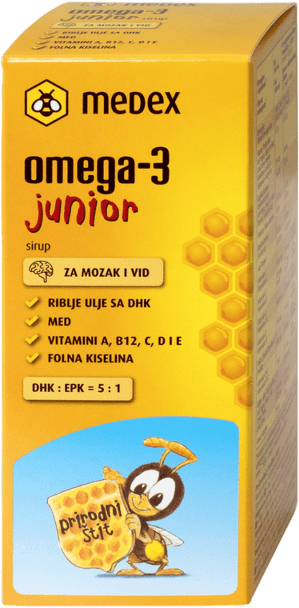 Medex omega 3 junior sirup, 140 ml trajno povoljna online kupovina