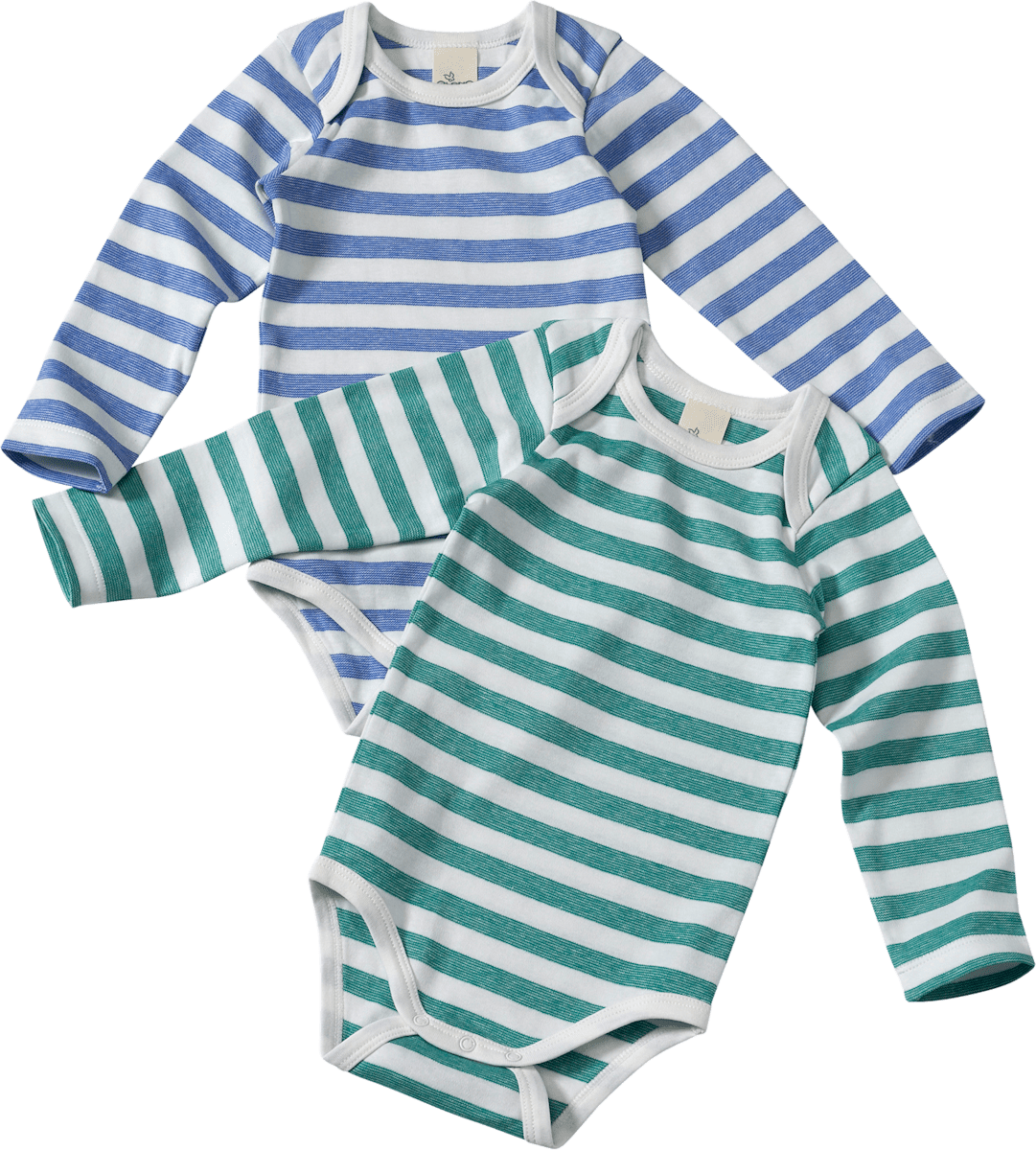 Sanetta Body Langarm Doppelpack - Bio-Baumwolle Blau Mammut