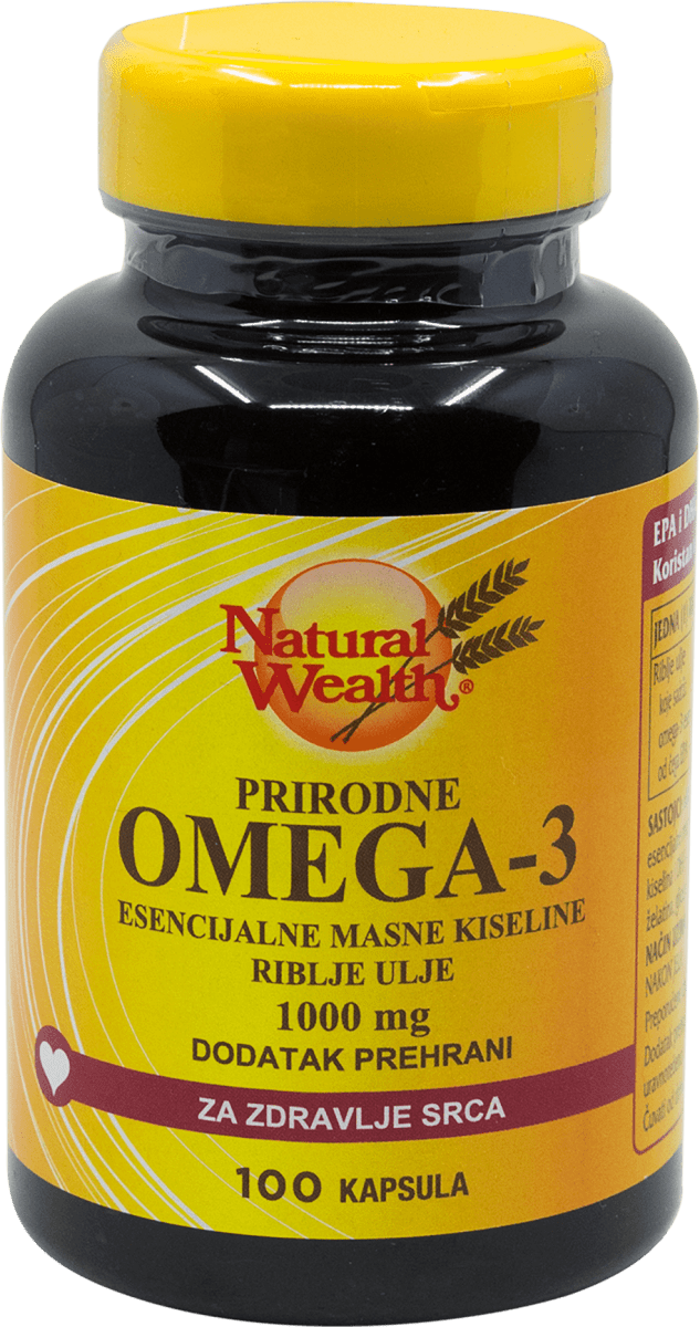 Natural Wealth Prirodne Omega3 esencijalne masne kiseline, 100 kom