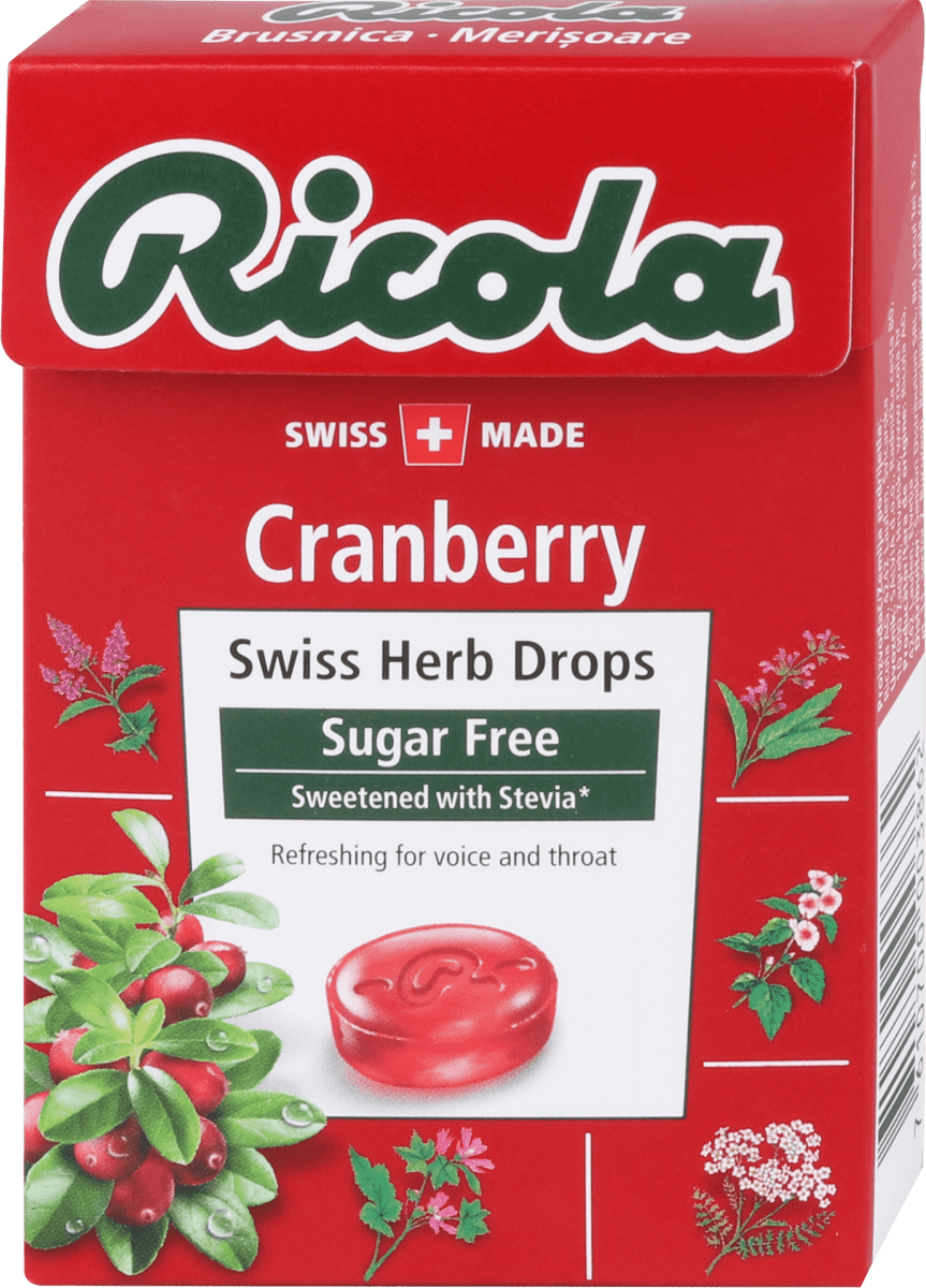 Ricola Biljni bomboni – brusnica, 40 g | dm.hr