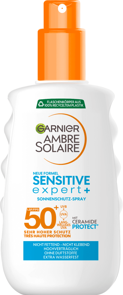 Garnier Ambre Solaire Sonnenspray sensitive expert+, LSF 50+, 150 ml  dauerhaft günstig online kaufen