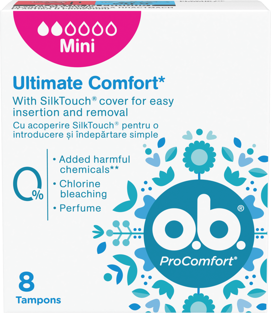 o.b. Тампони Ultimate comfort Mini, 8 бр. Пазарувай трайно изгодно