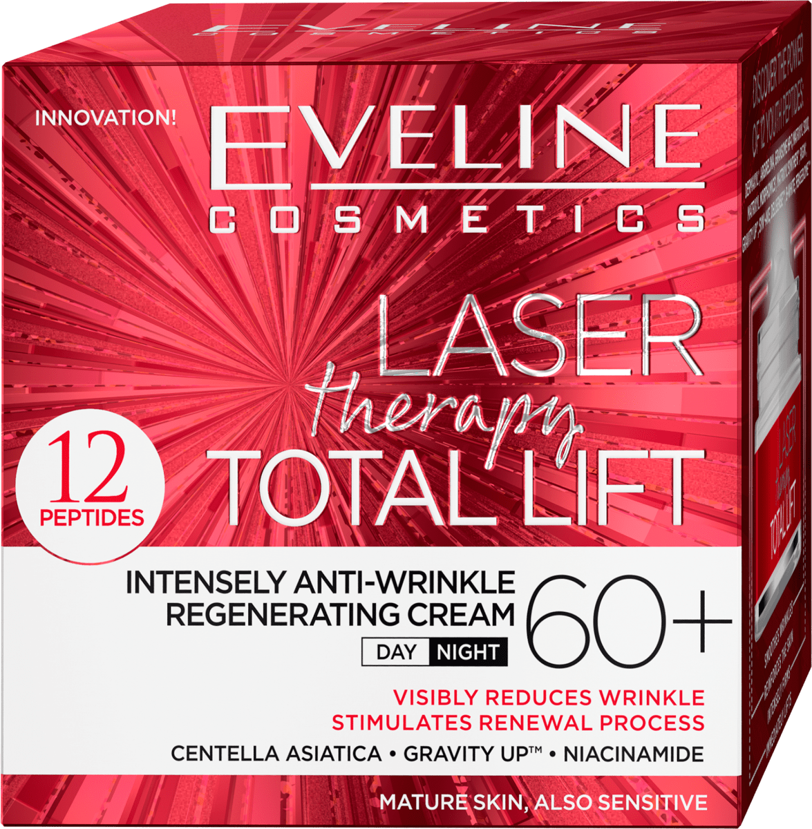 EVELINE COSMETICS Крем против бръчки Laser therapy Total Lift 60+, 50 ...