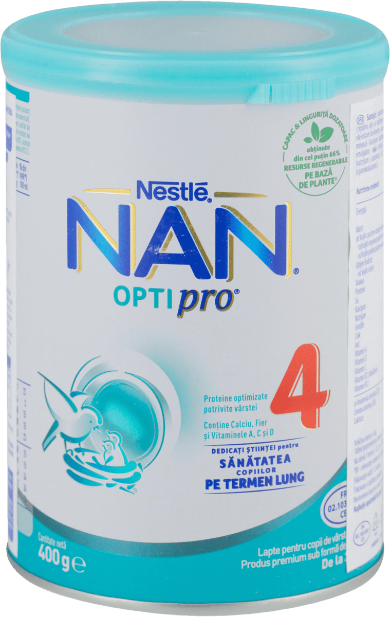 Nestlé NAN OPTIpro® 4, prah za pripremu mlečnog napitka za malu decu, od 2.  godine nadalje, limenka, 400 g povoljna online kupovina