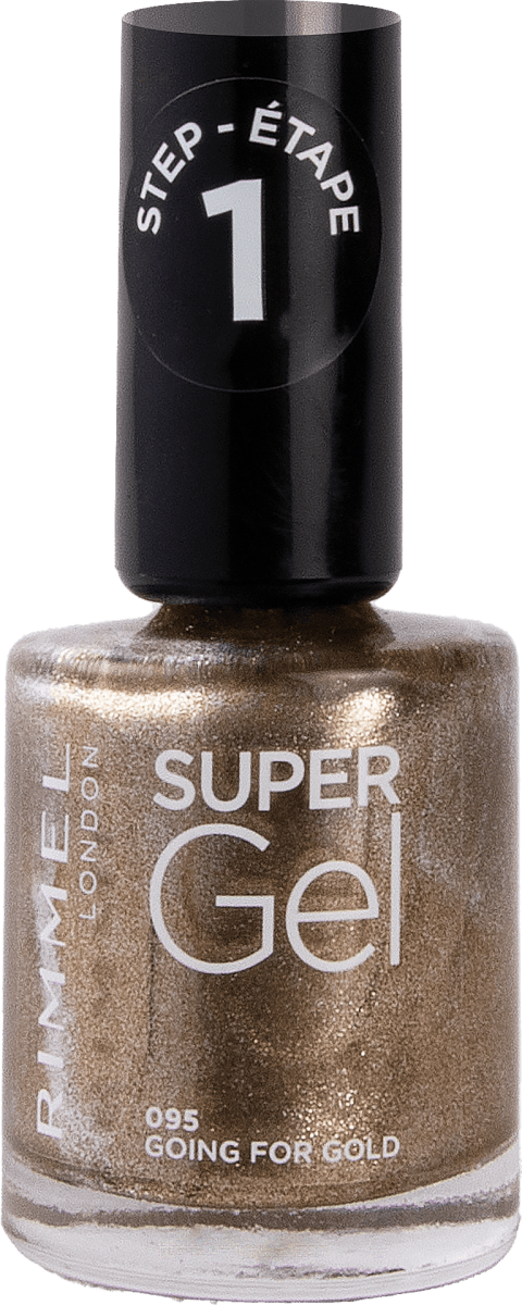 Rimmel London Super Gel-Nagellack, 95 Going For Gold, 12 Ml – Langanhaltender Glanzeffekt