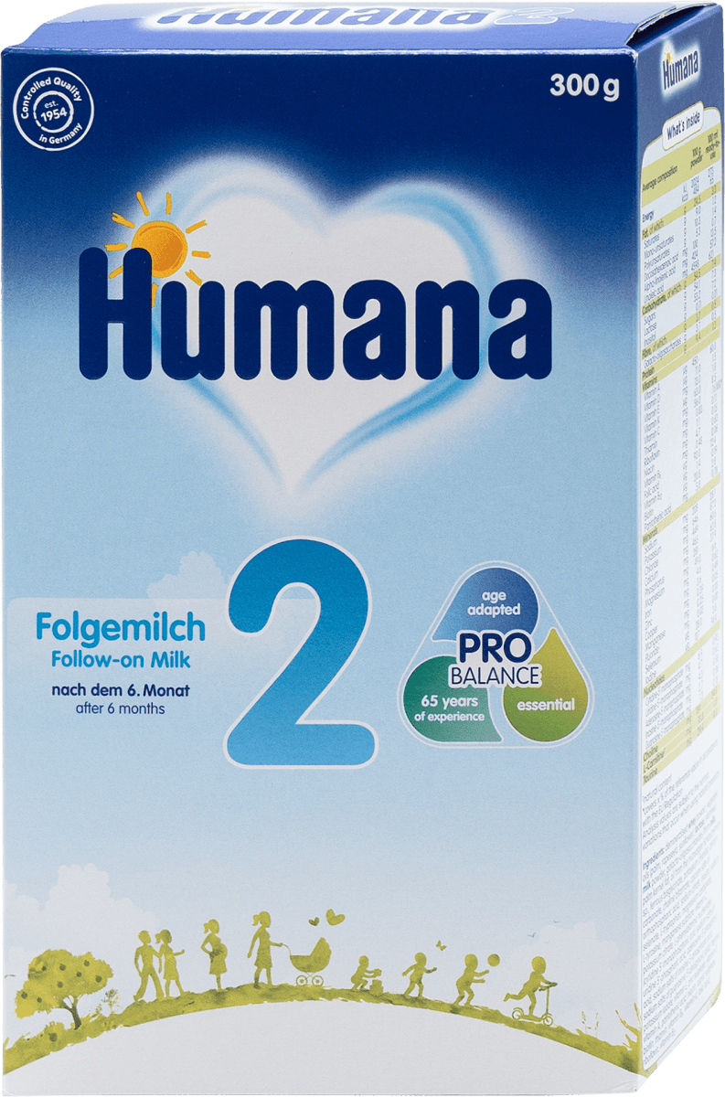 Humana 2 prelazno mleko za odojčad, od 6. meseca, 300 g povoljna online  kupovina