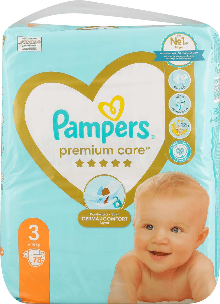 Pampers premium care jumbo pack pelene vel. 3 6 10 kg 78 kom
