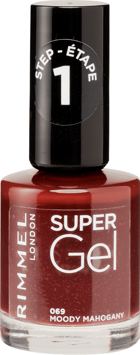 Rimmel London Super Gel Nagellack – Farbe 96 Heatwave Away, 12 Ml, Mit Hochglanz-Effekt