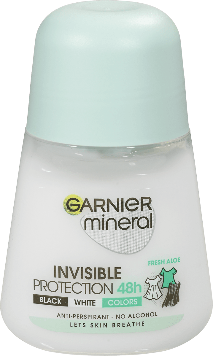 GARNIER Invisible antiperspirant rollon Fresh Aloe, 50 ml trajno