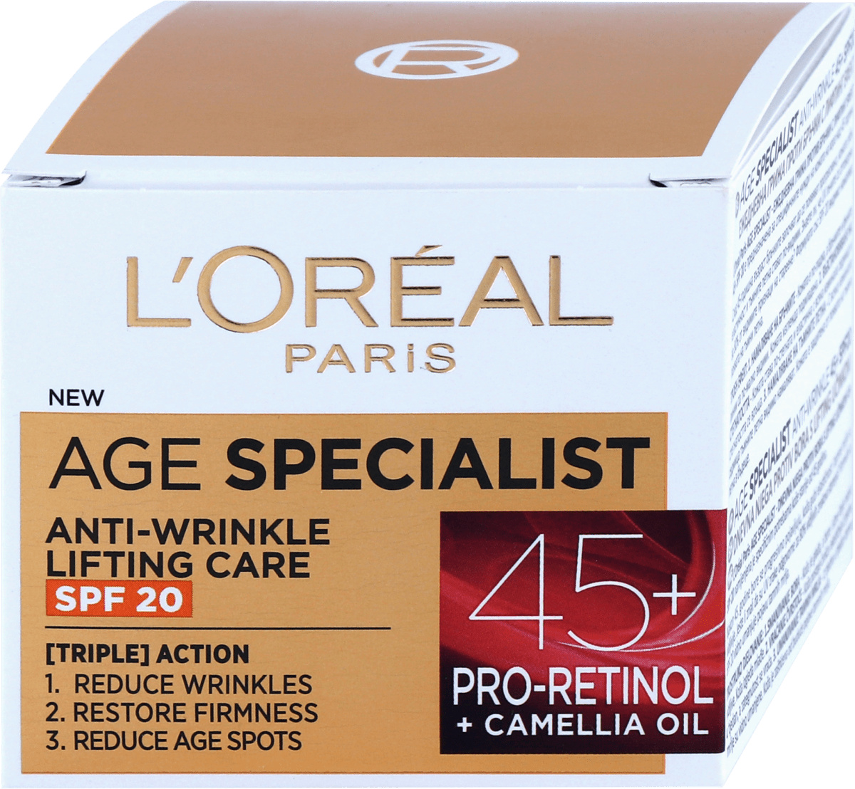 L'ORÉAL PARiS Дневен крем за лице Age Specialist 45+, 50 ml | dm България