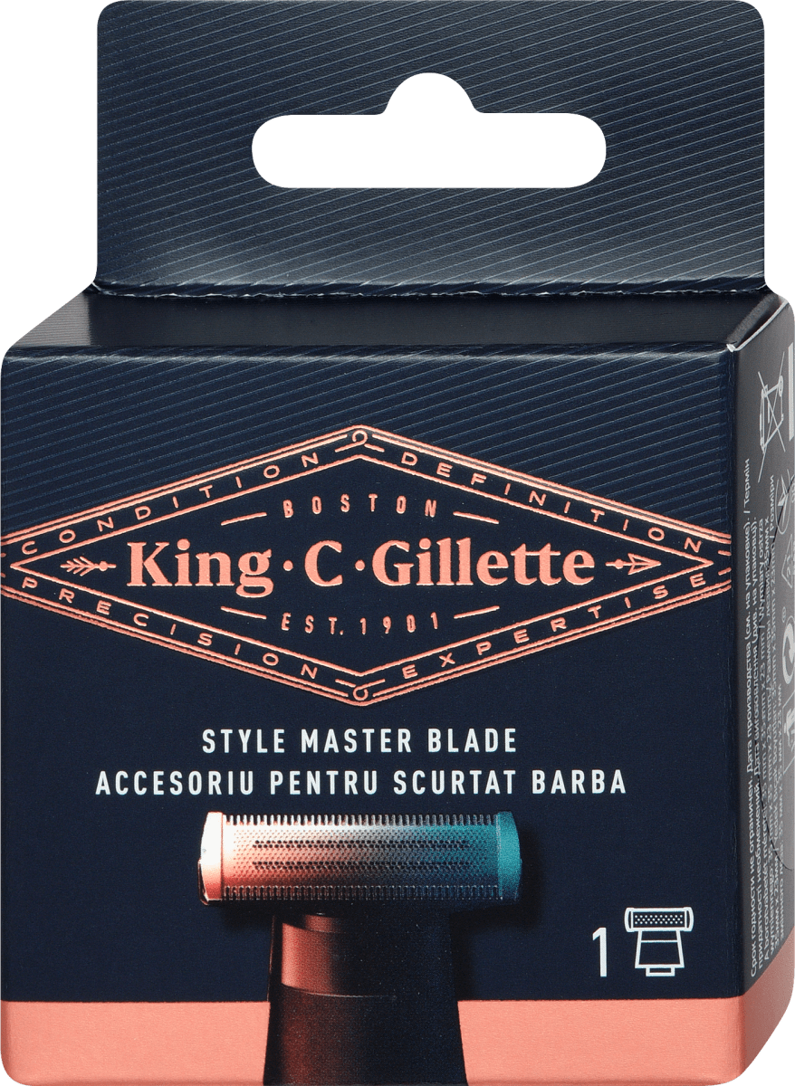 Pack De Lames KING C. GILLETTE Style Master - Pour Tondeuse/rasoir électrique Homme