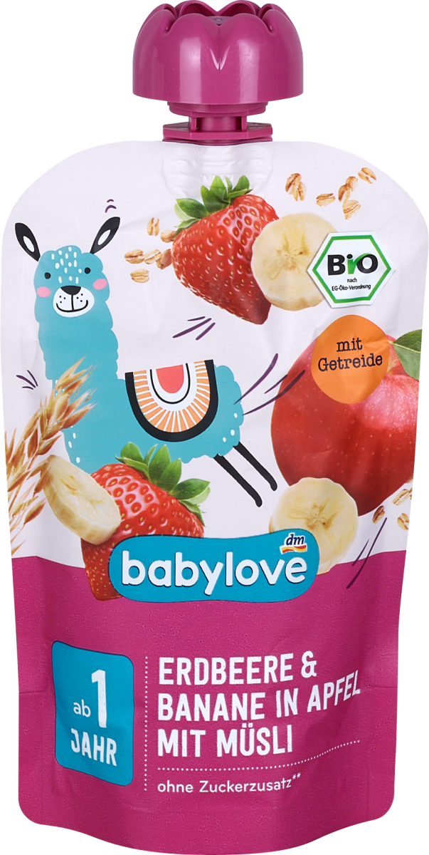 babylove Purea di Frutta - Fragola Mela e Cereali integrali, 100 g Acquisti  online sempre convenienti