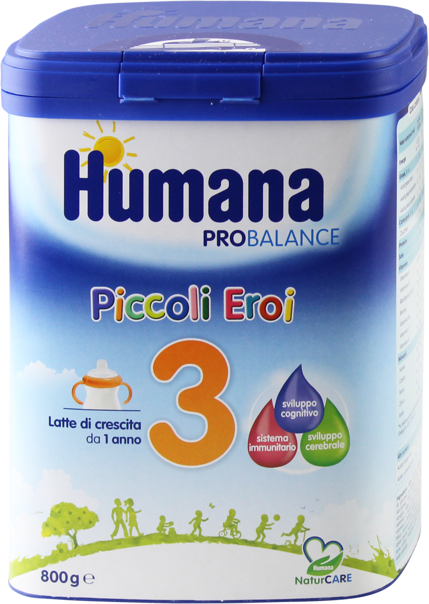 Humana Probalance Piccoli eroi 3 latte di crescita in polvere, 800