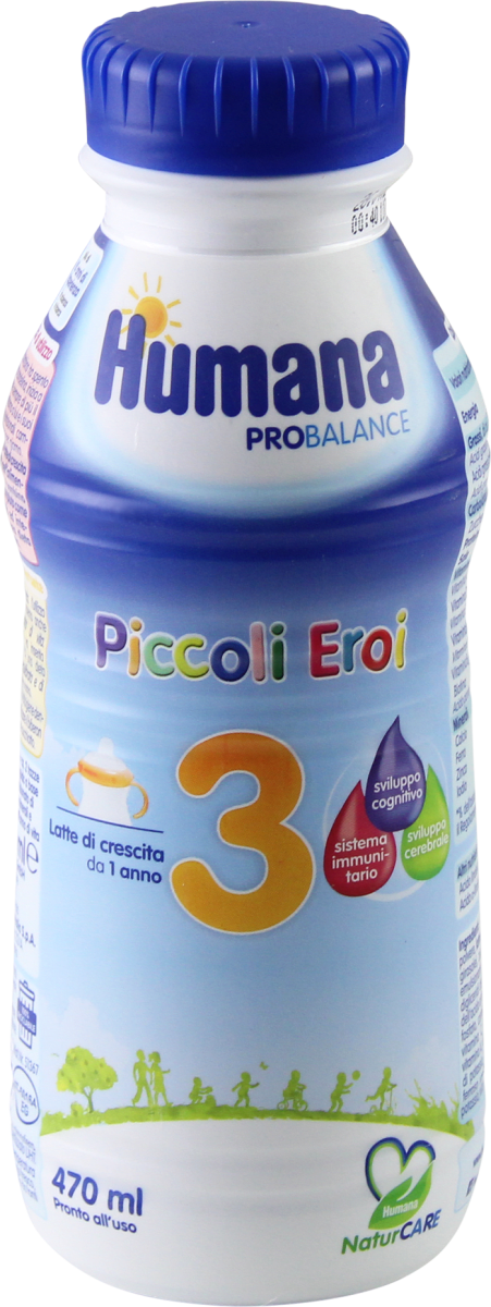 Humana Probalance Piccoli eroi 3 latte di crescita pronto all'uso, 470 ml  Acquisti online sempre convenienti