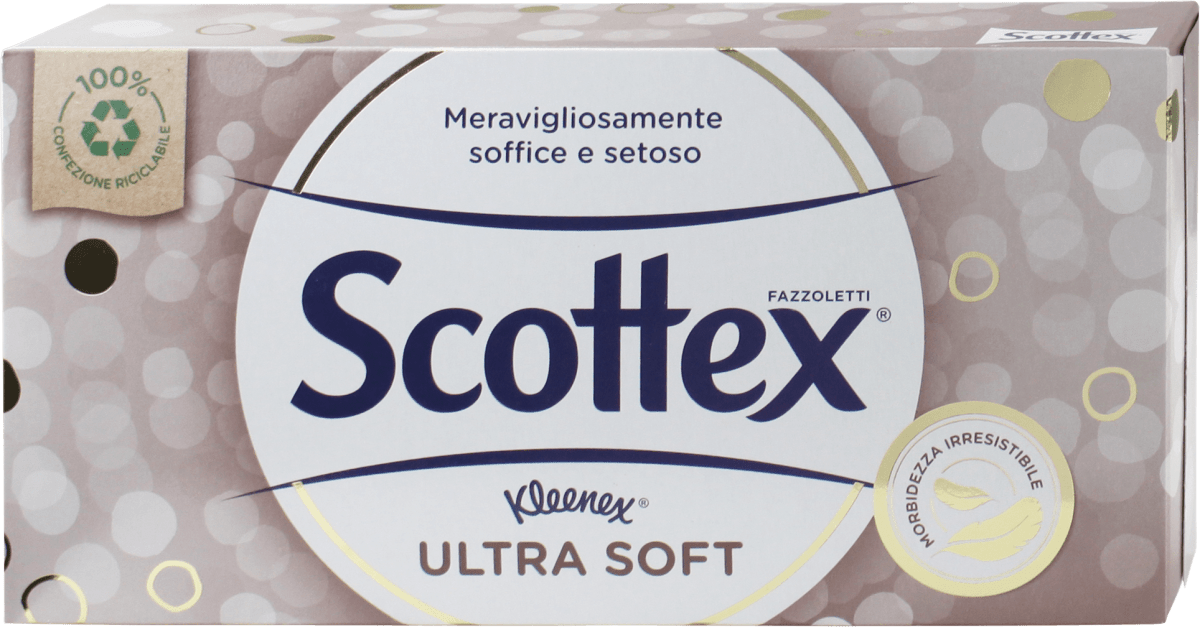Scottex Box veline Ultra Soft 3 veli, 80 pz Acquisti online sempre  convenienti