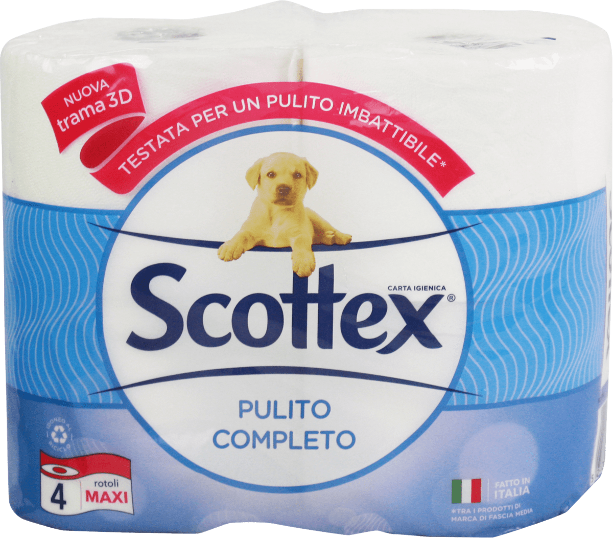 Scottex Pulito Originale Carta Igienica, Maxi XXL 4 Rotoli