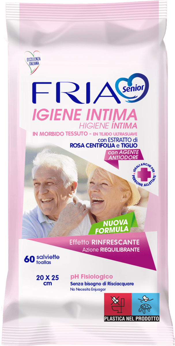 FRIA Senior Salviette per l'igiene intima, 60 pz Acquisti online sempre  convenienti