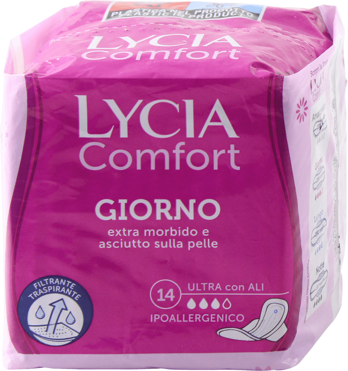 LYCIA Assorbenti Comfort giorno ultra con ali, 14 pz Acquista online a