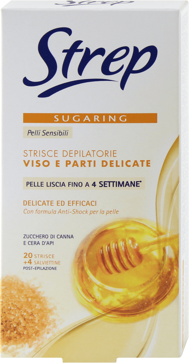 Strep Sugaring Strisce depilatorie viso e parti delicate, 20 pz Acquisti  online sempre convenienti