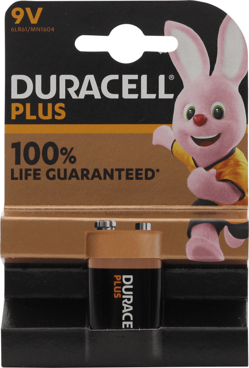 DURACELL Batterie alcaline plus 9V, 1 pz Acquisti online sempre