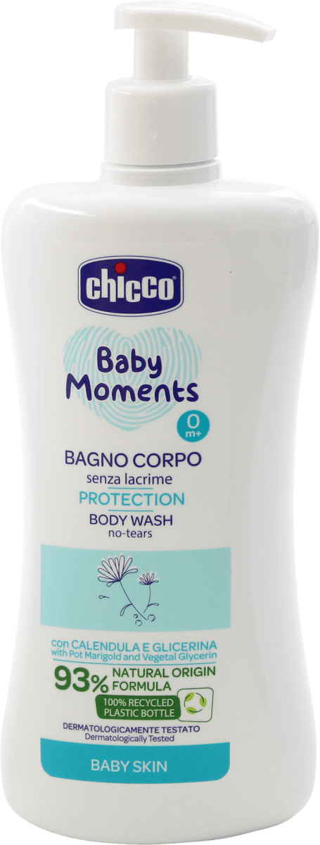 Detergenti neonati Chicco cosmetici baby moments bagnoschiuma 200 ml