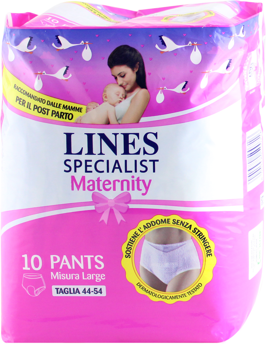 LINES Pants assorbenti post-parto taglia L (44-54), 10 pz Acquisti online  sempre convenienti