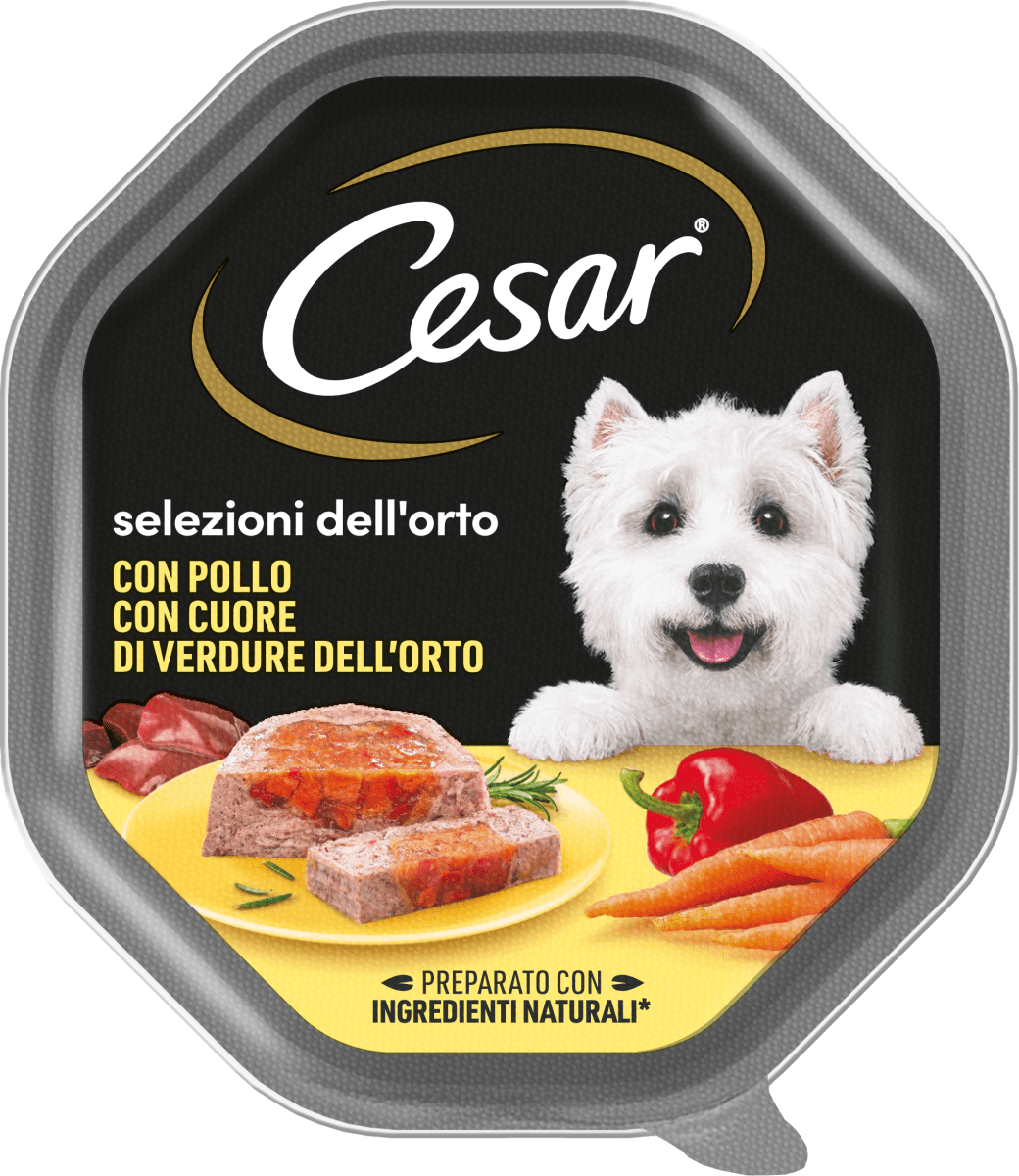 Cesar Cibo umido per cani con pollo e verdure Selezioni dell'Orto, 150 g  Acquisti online sempre convenienti