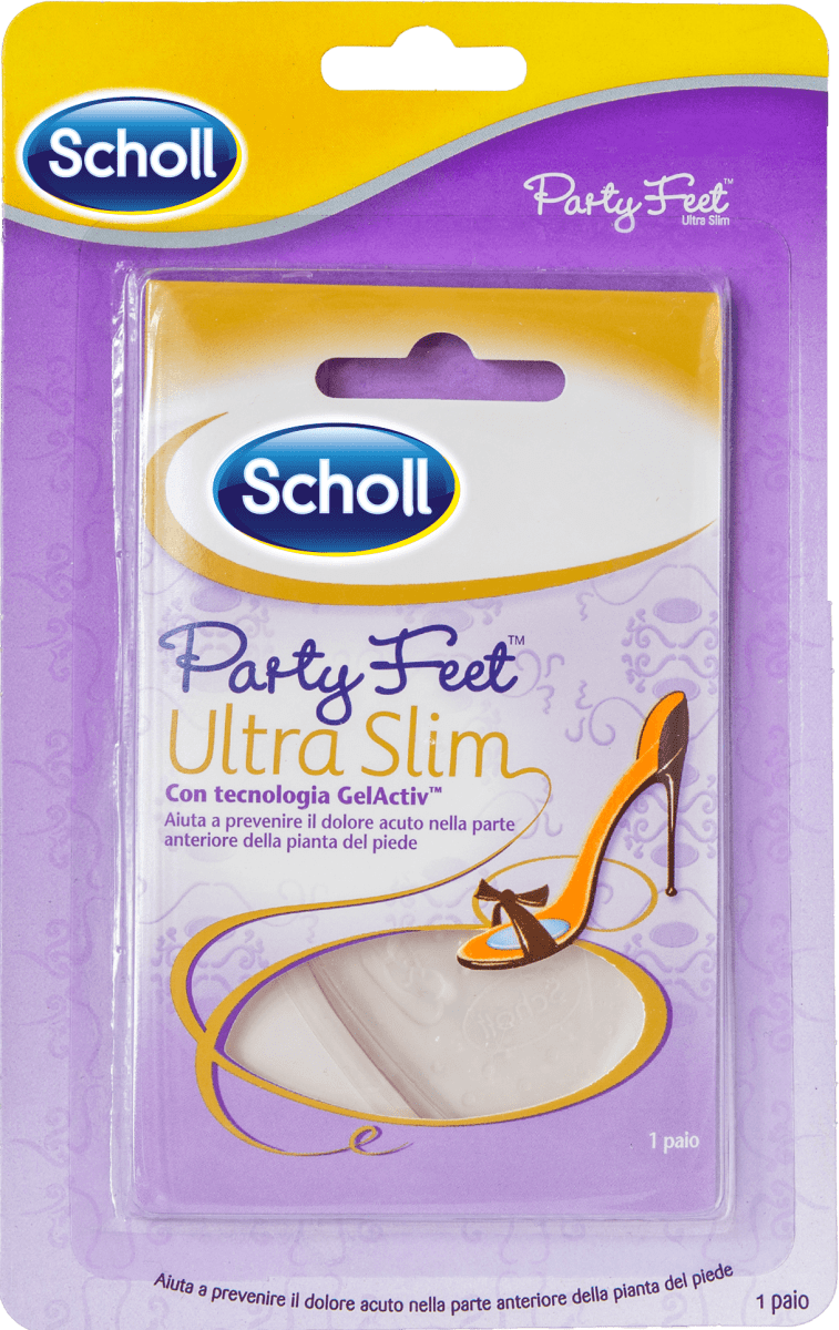 Scholl Party Feet Ultra Slim Cuscinetti in gel, 1 pz Acquisti online sempre  convenienti