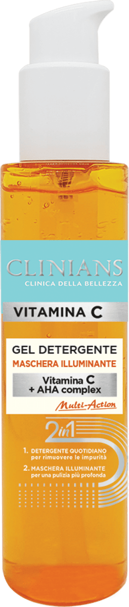 CLINIANS Gel detergente maschera illuminante Vitamina C, 150 ml Acquisti  online sempre convenienti