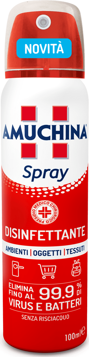 AMUCHINA Spray disinfettante ambienti, oggetti e tessuti, 100 ml Acquisti  online sempre convenienti
