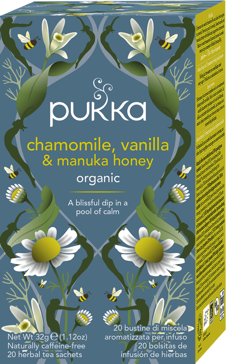 pukka Tisana Chamomile, Vanilla and Manuka Honey, 32 g Acquisti online  sempre convenienti
