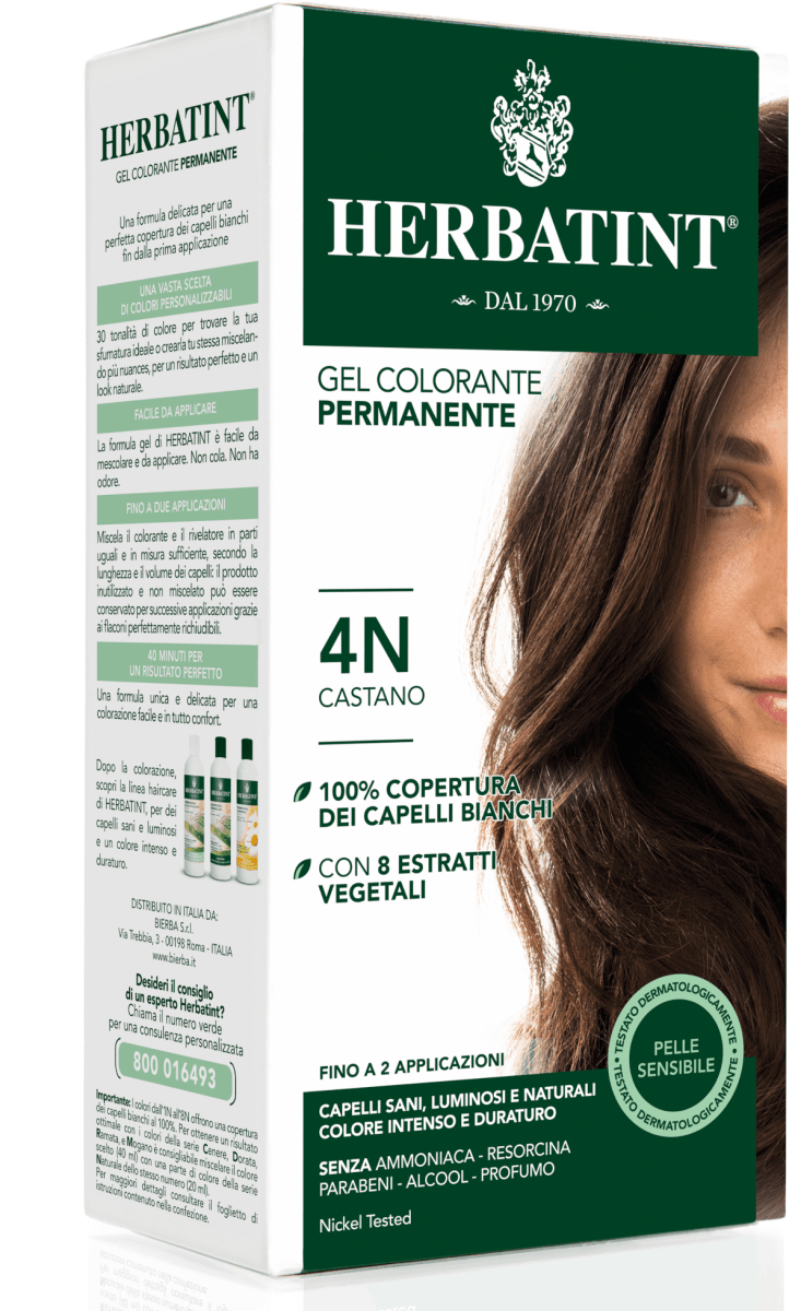 HERBATINT Gel Colorante Permanente Castano 4N, 150 ml Acquisti online
