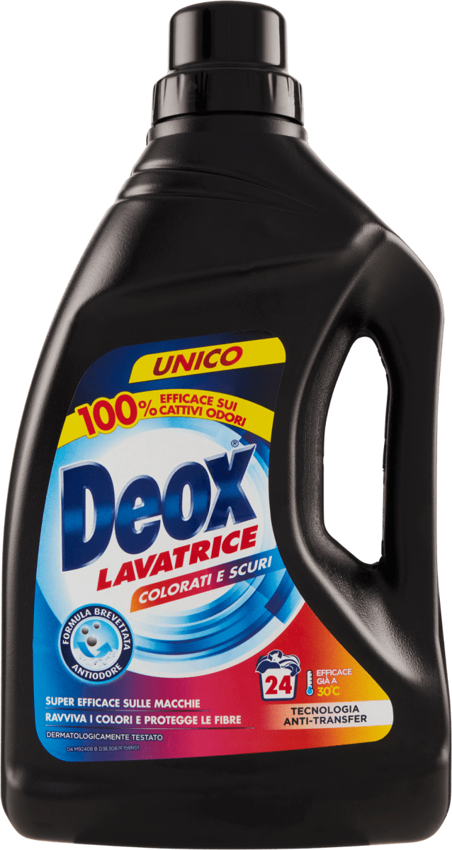Deox Detersivo per lavatrice capi colorati e scuri, 1,2 l Acquisti online  sempre convenienti