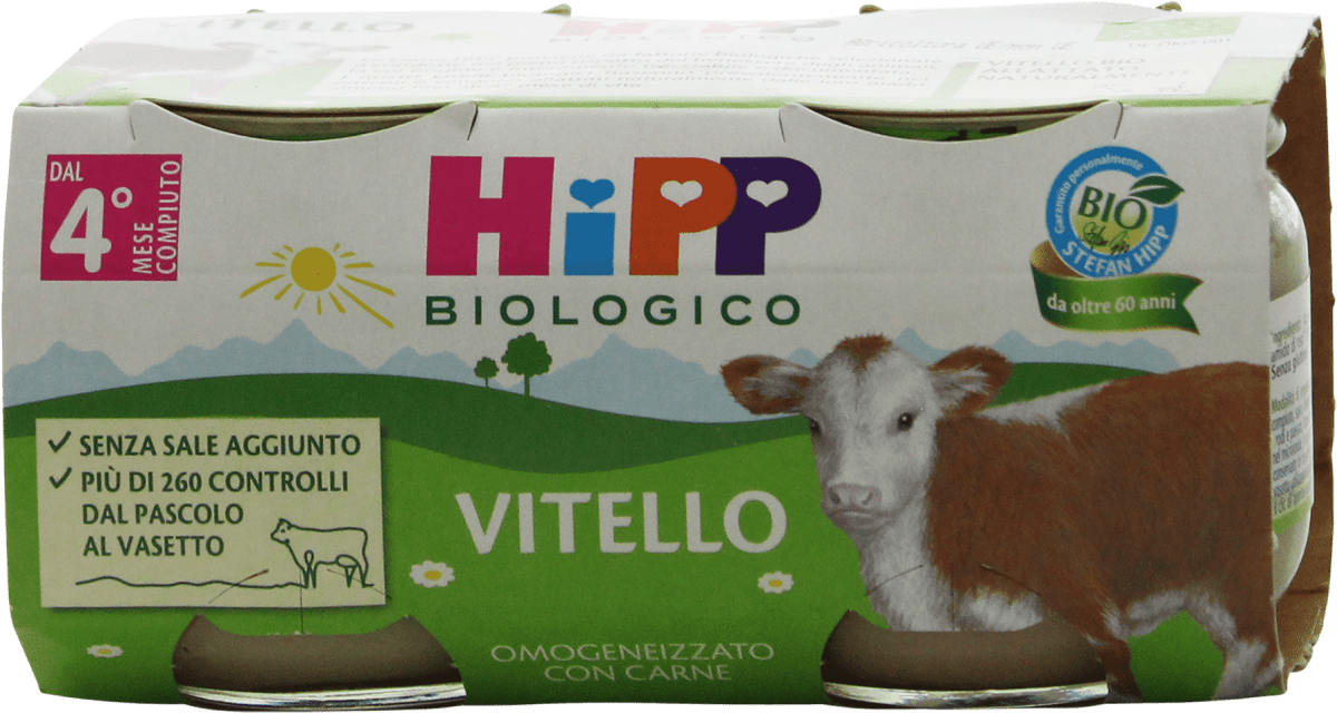 HIPP Omogeneizzato vitello, 160 g Acquisti online sempre convenienti