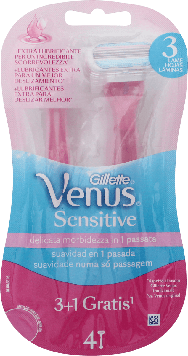 Gillette Venus Venus Sensitive rasoio da donna usa e getta, 4 pz Acquisti  online sempre convenienti