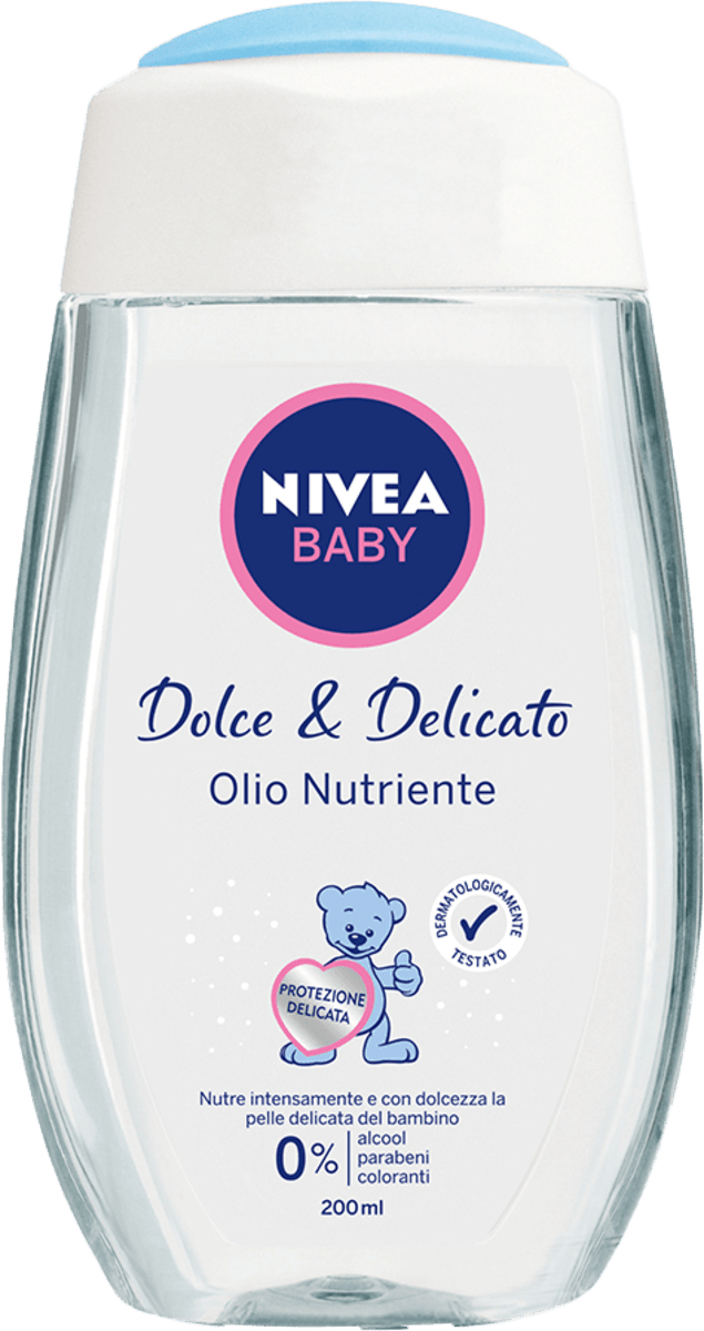 NIVEA BABY Olio nutriente dolce e delicato, 200 ml Acquisti online sempre  convenienti