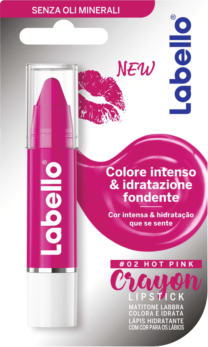 labello Crayon Lipstick matitona labbra N. 02 Hot Pink 1 pz
