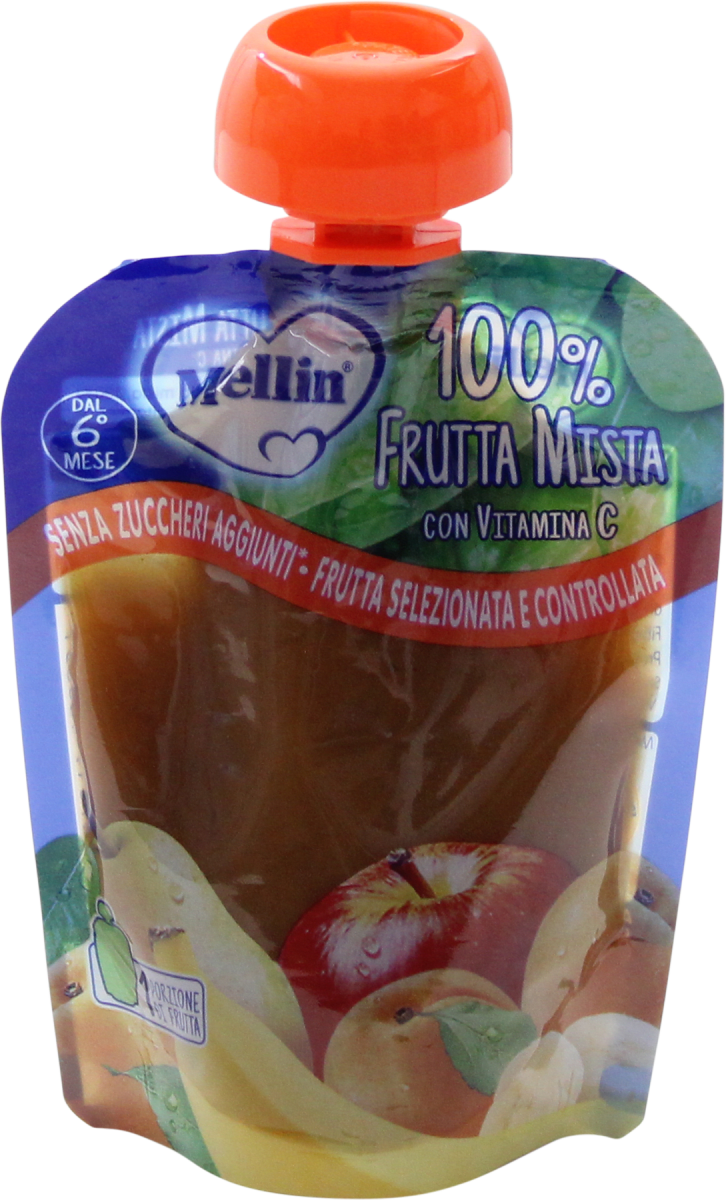 Mellin Purea di 100% frutta mista, 90 g Acquisti online sempre convenienti