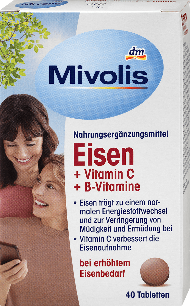 Mivolis tablety železo, 40 ks Nakoupit výhodně online | dm.cz