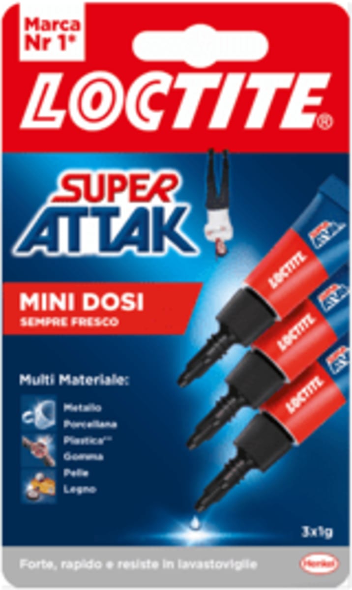 Loctite Super Attack mini dosi sempre fresco, 3 pz Acquisti online
