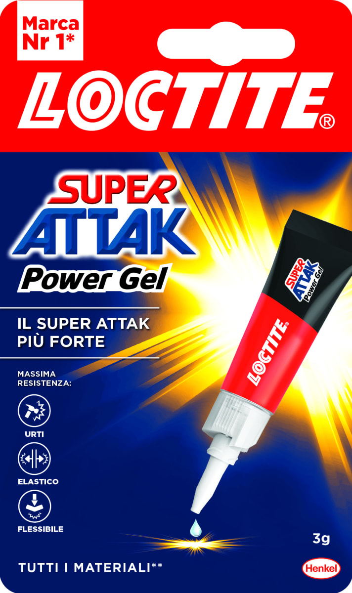 Loctite Super Attak Power Gel, 3 g Acquisti online sempre