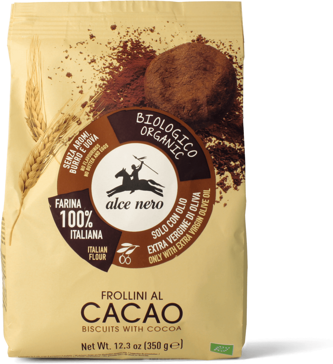 alce nero Frollini al cacao, 350 g Acquisti online sempre