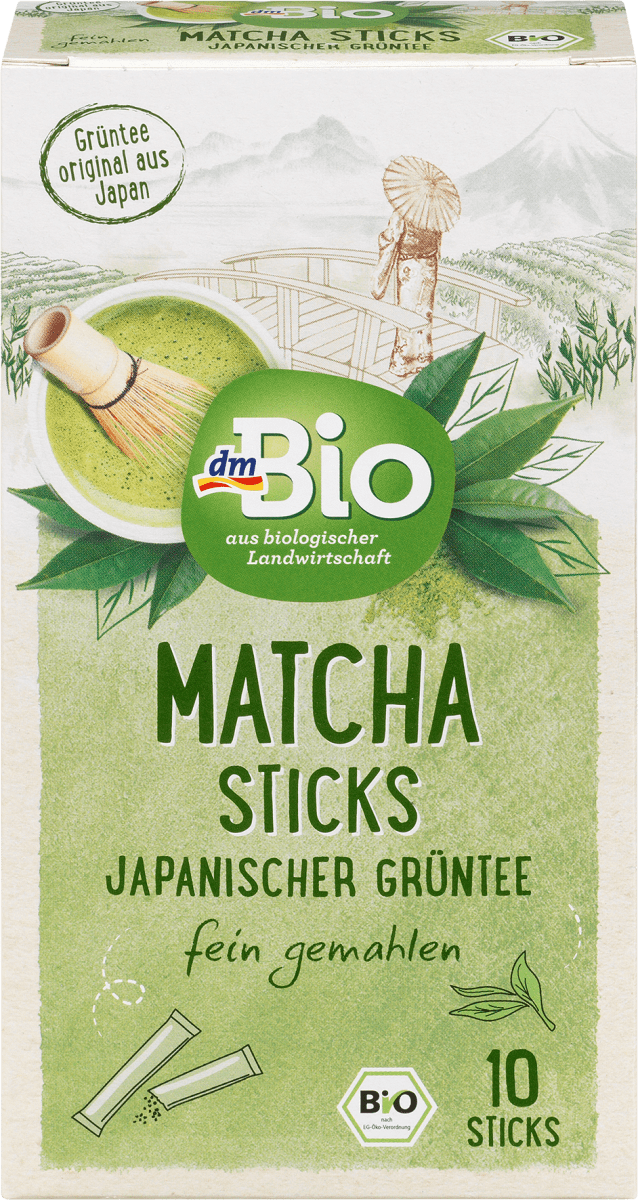 dmBio Stick di tè verde matcha giapponese biologico, 0,02 kg Acquisti  online sempre convenienti