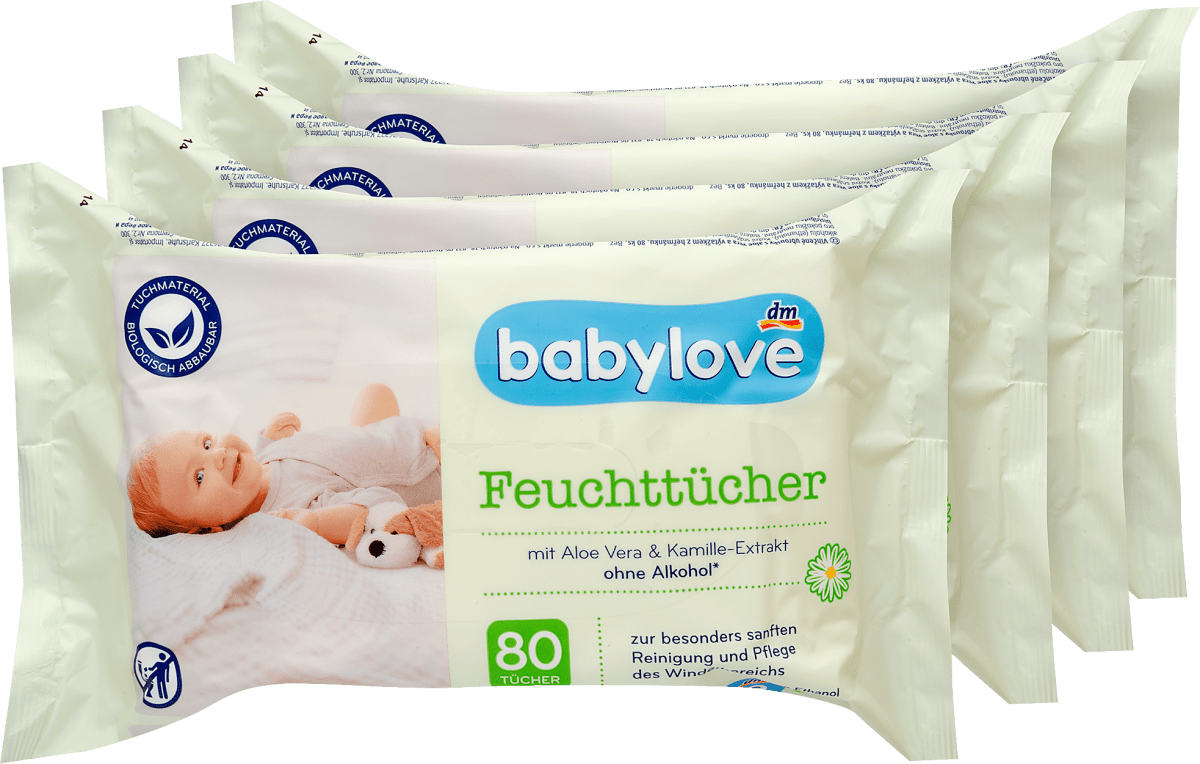 babylove Salviette umidificate con aloe vera ed estratto di camomilla, 320  pz Acquisti online sempre convenienti