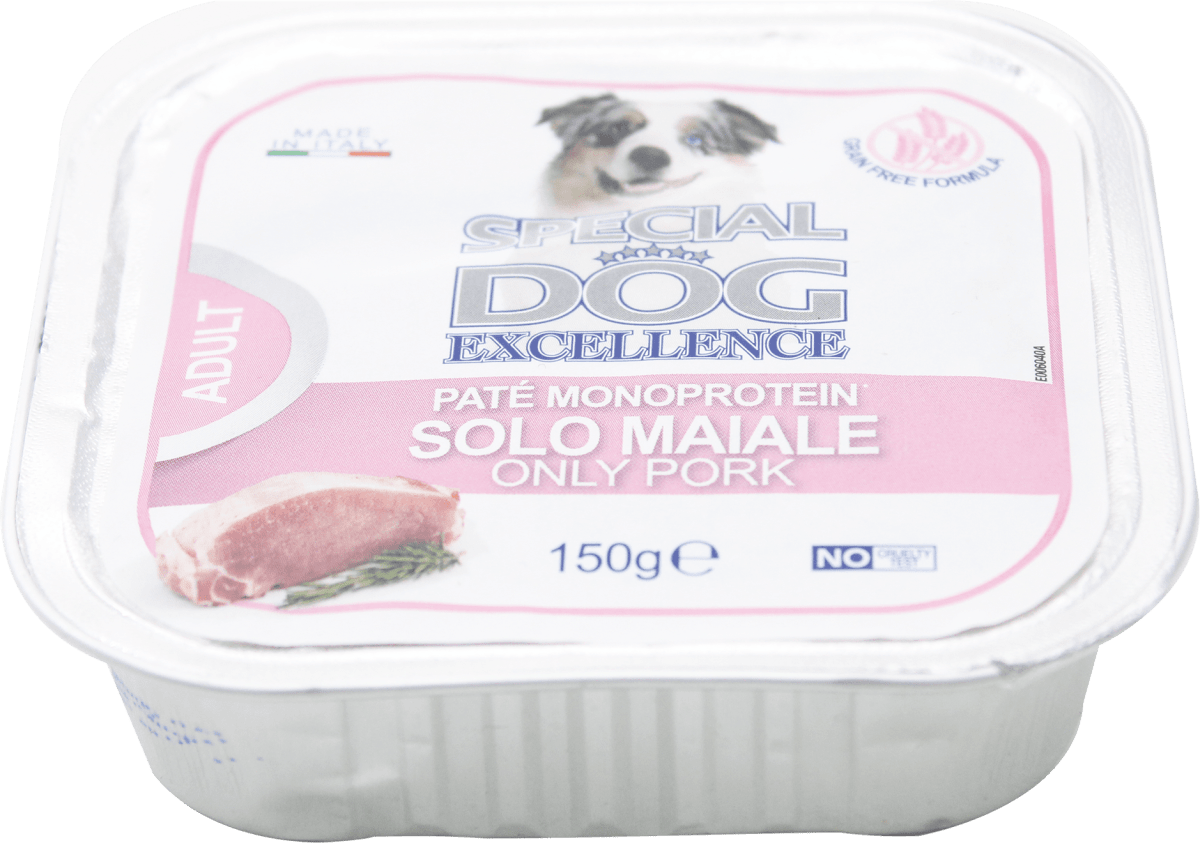 SPECIAL DOG EXCELLENCE Patè monoproteico per cani con maiale, 150 g  Acquisti online sempre convenienti