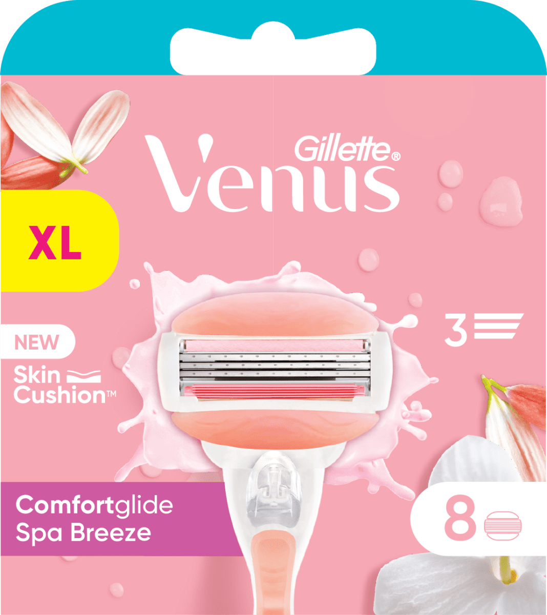Gillette Venus Venus Spa Breeze 3 lamette di ricambio per rasoio da donna,  8 pz Acquisti online sempre convenienti