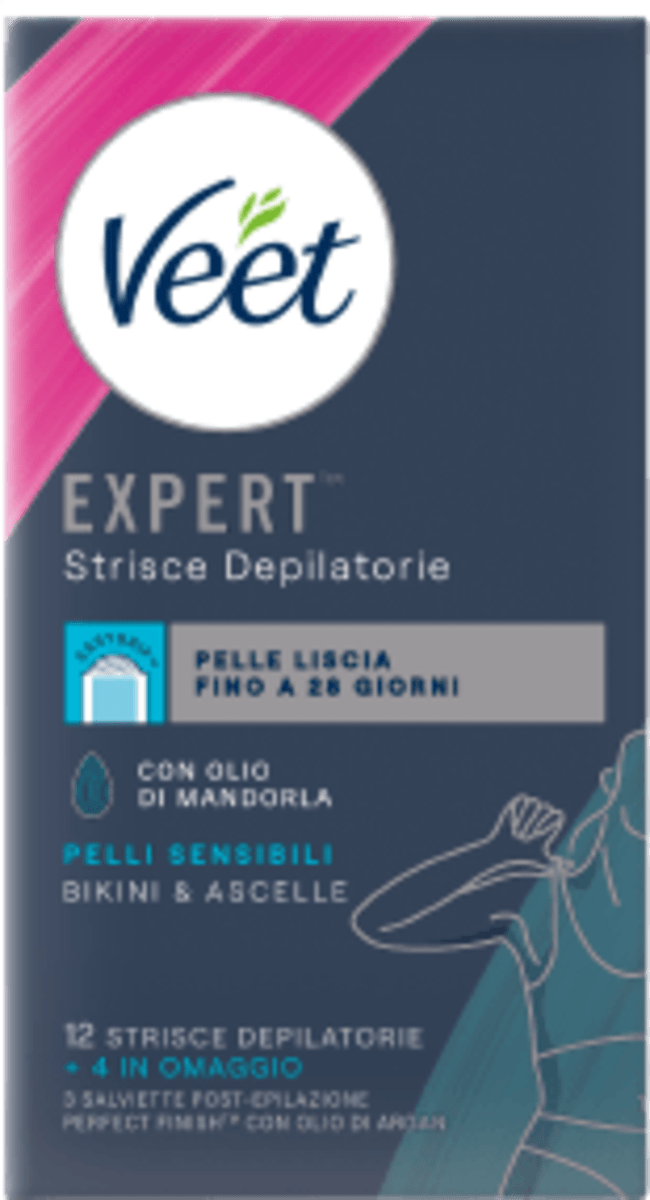 Veet Strisce depilatorie ascelle e bikini, 12 pz Acquista online a