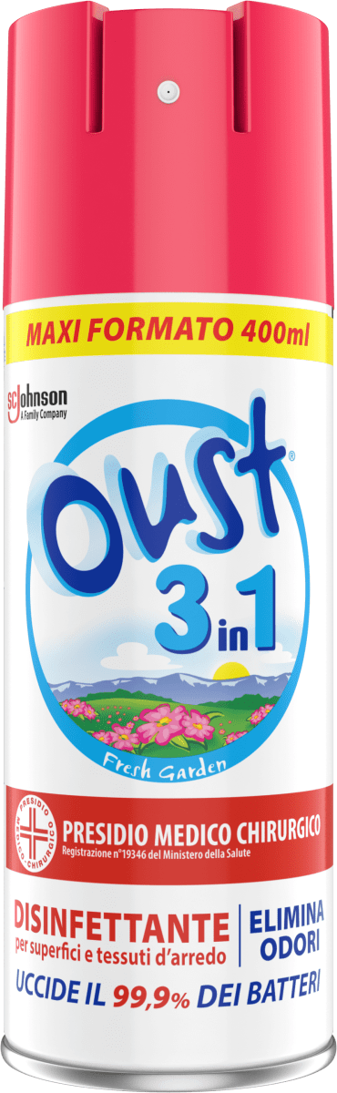 Oust Spray disinfettante elimina odori 3in1 Fresh Garden, 400 ml Acquisti  online sempre convenienti